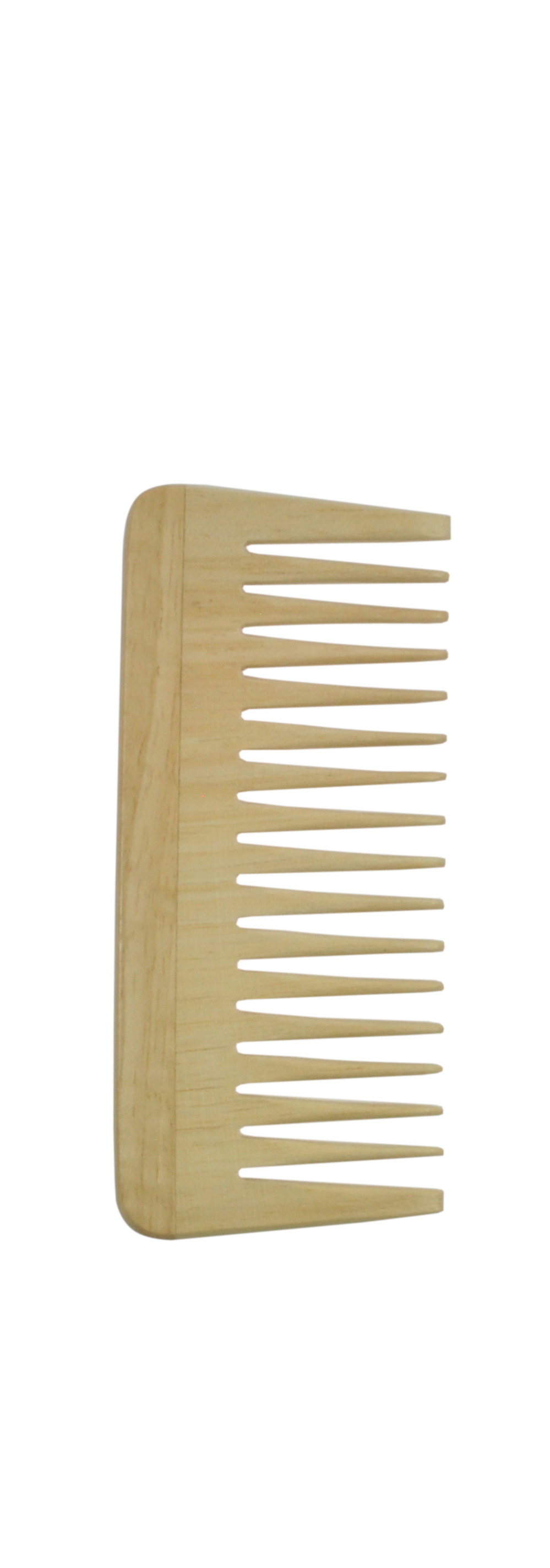 Afrokamm, 13,5 cm, Kautschukholz, grob gezahnt Afrokamm, 13,5 cm, Kautschukholz, grob gezahnt