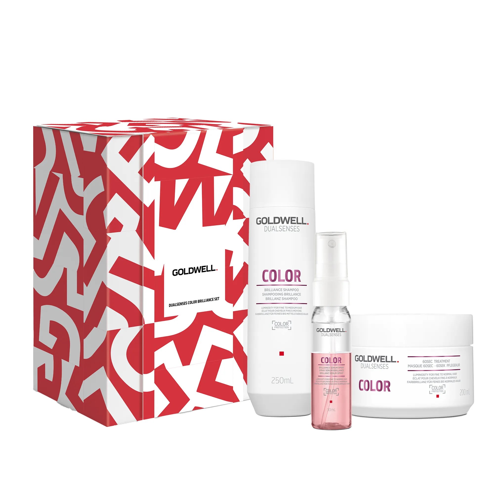 GW XMAS Set Color Shamp.250ml+60sec.    Treatm. 200ml+Brillanz Serum Spray 30ml