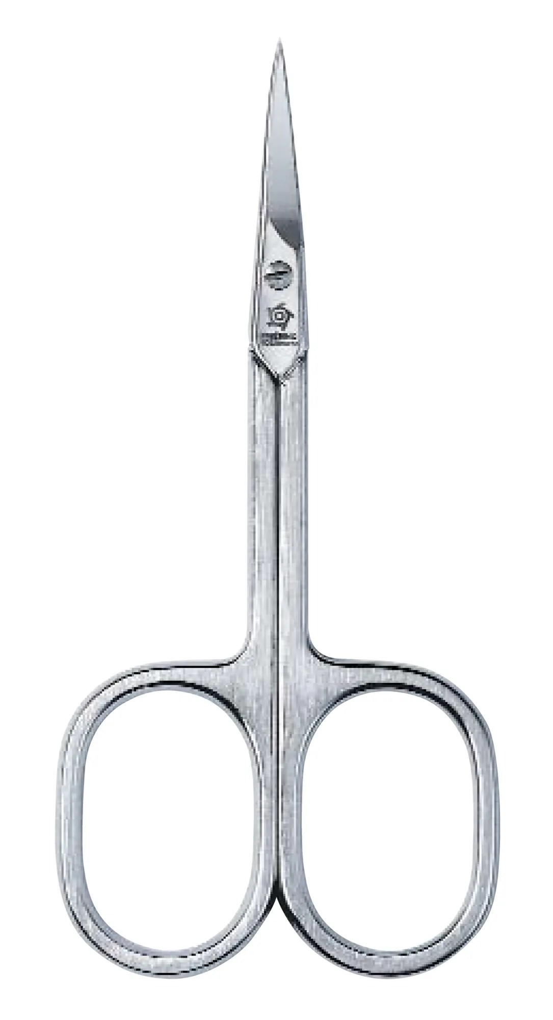 Pfeilring Hautschere 9cm gebogen, strichmattiert, vernickelt Pfeilring Hautschere 9cm gebogen, strichmattiert, vernickelt