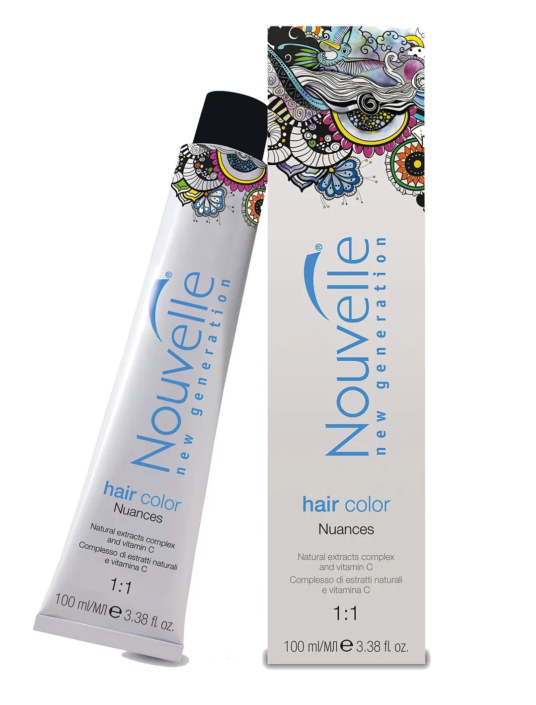 Nouvelle Hair Color moderne permanente Cremehaarfarbe 100 ml Nouvelle Hair Color moderne permanente Cremehaarfarbe 100 ml
