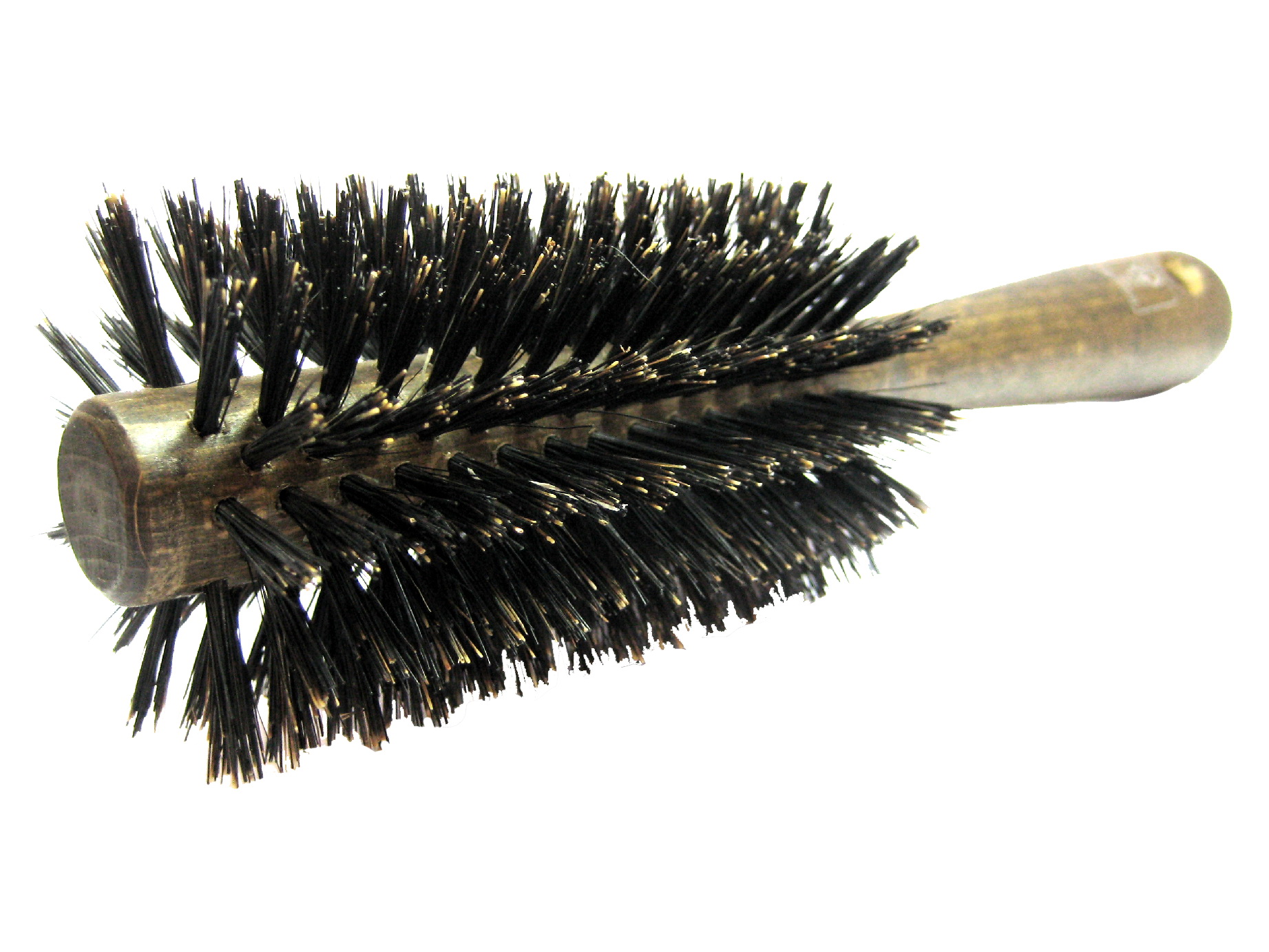 Rundbürste, reine Borste, Buchenholz, 21,5 cm, 9 Reihen