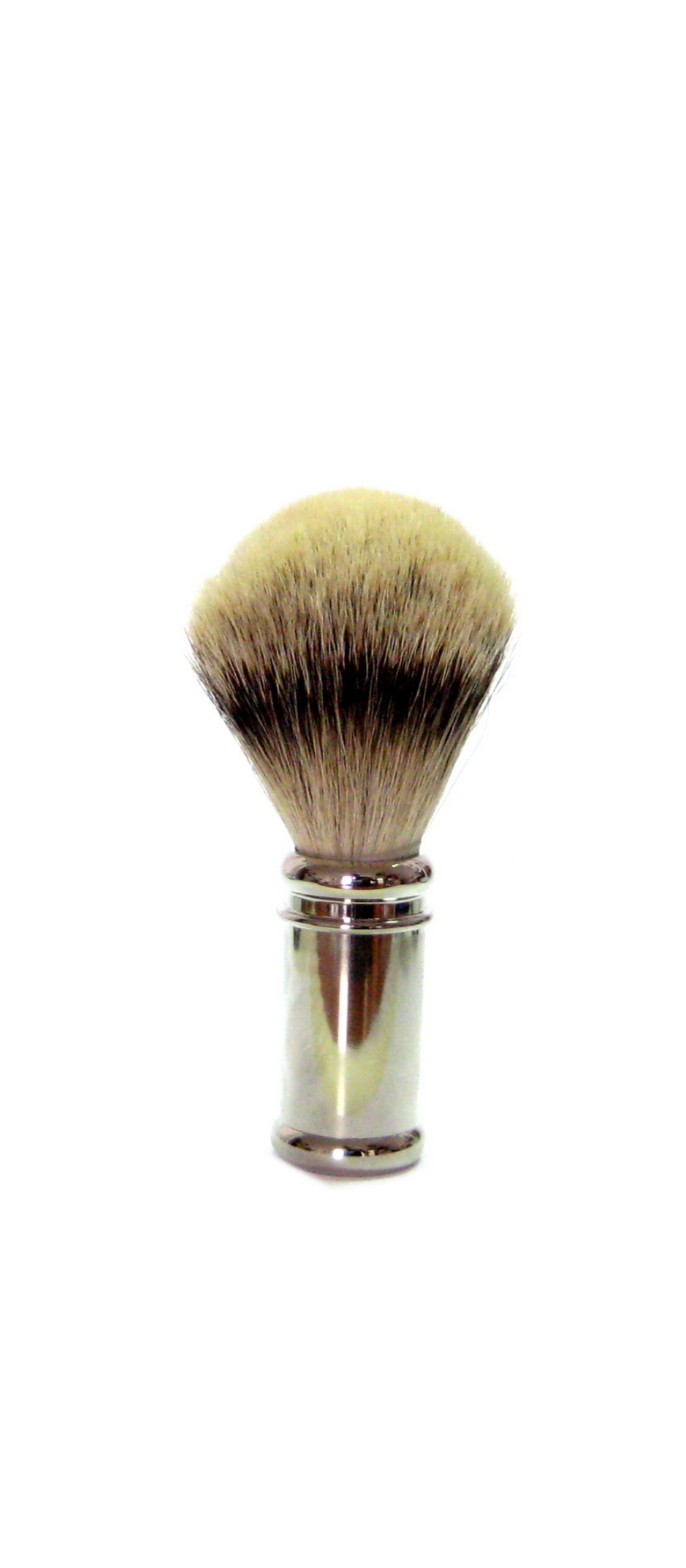 Rasierpinsel, Silberspitzhaar, Metall, silber
