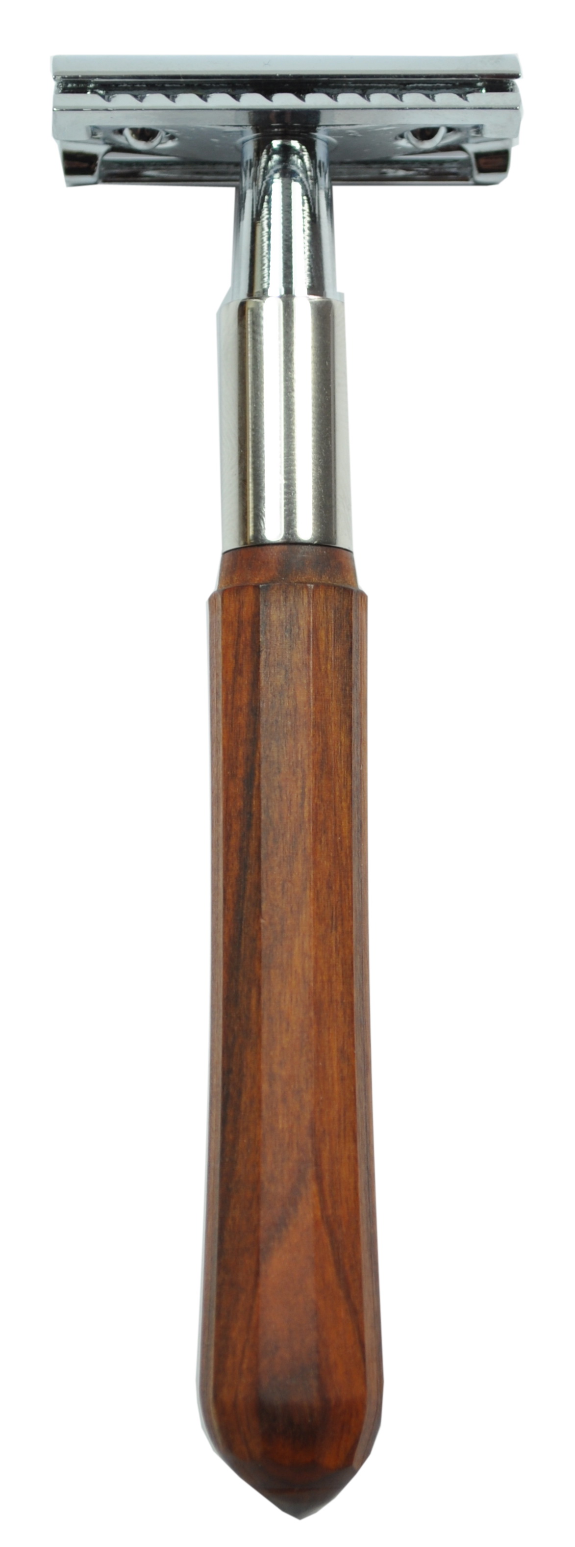 Rasierer, Palisander-Griff, Doppelklingenrasierer, inkl. Klinge