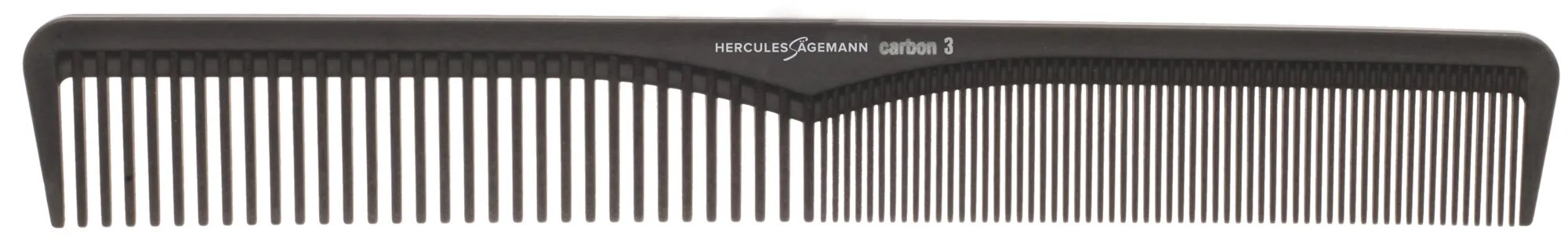 HERCULES C3 anthrazit Haarschneidekamm   7" Carbon Kamm