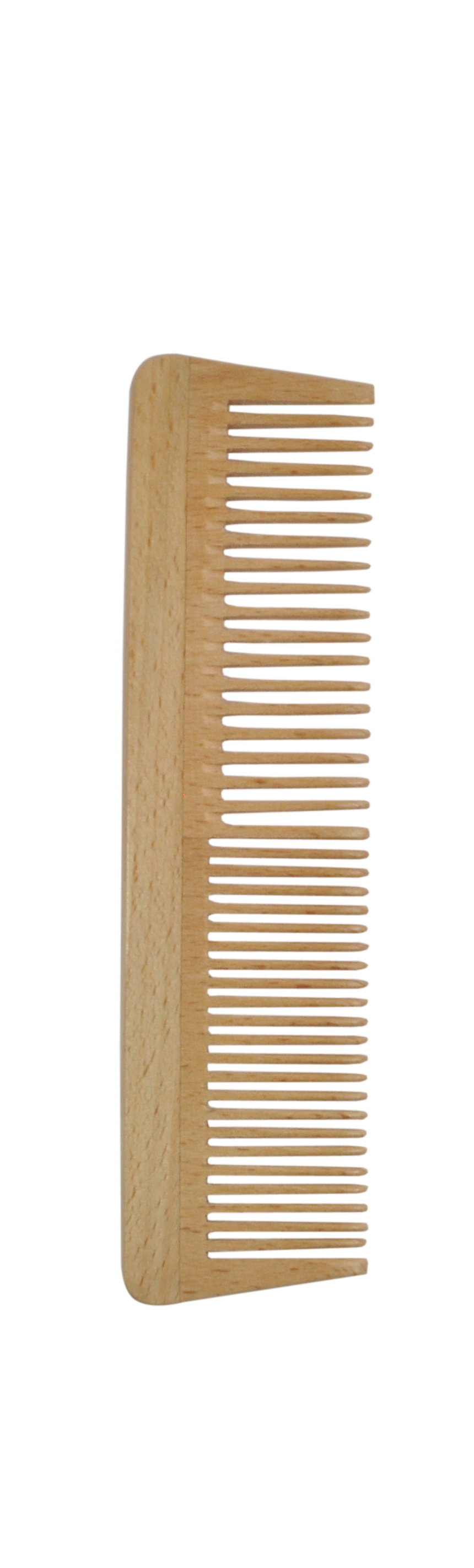 Frisierkamm, 17 cm, Zedernholz, grob und fein, geteilt gezahnt