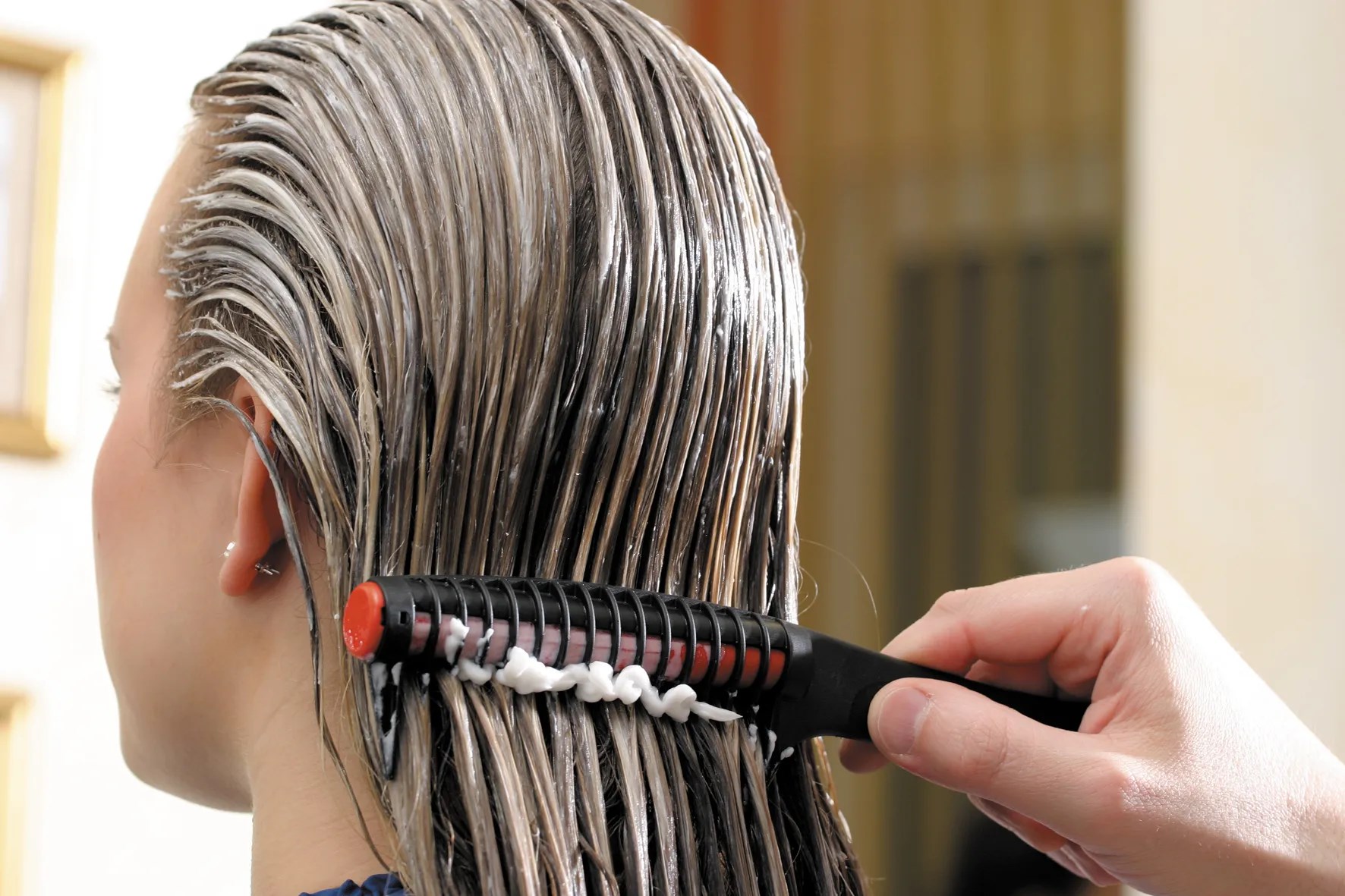 HERCULES "Roll-Ka" schwarz Anti-Spliss  Griffkamm Triumph 9"