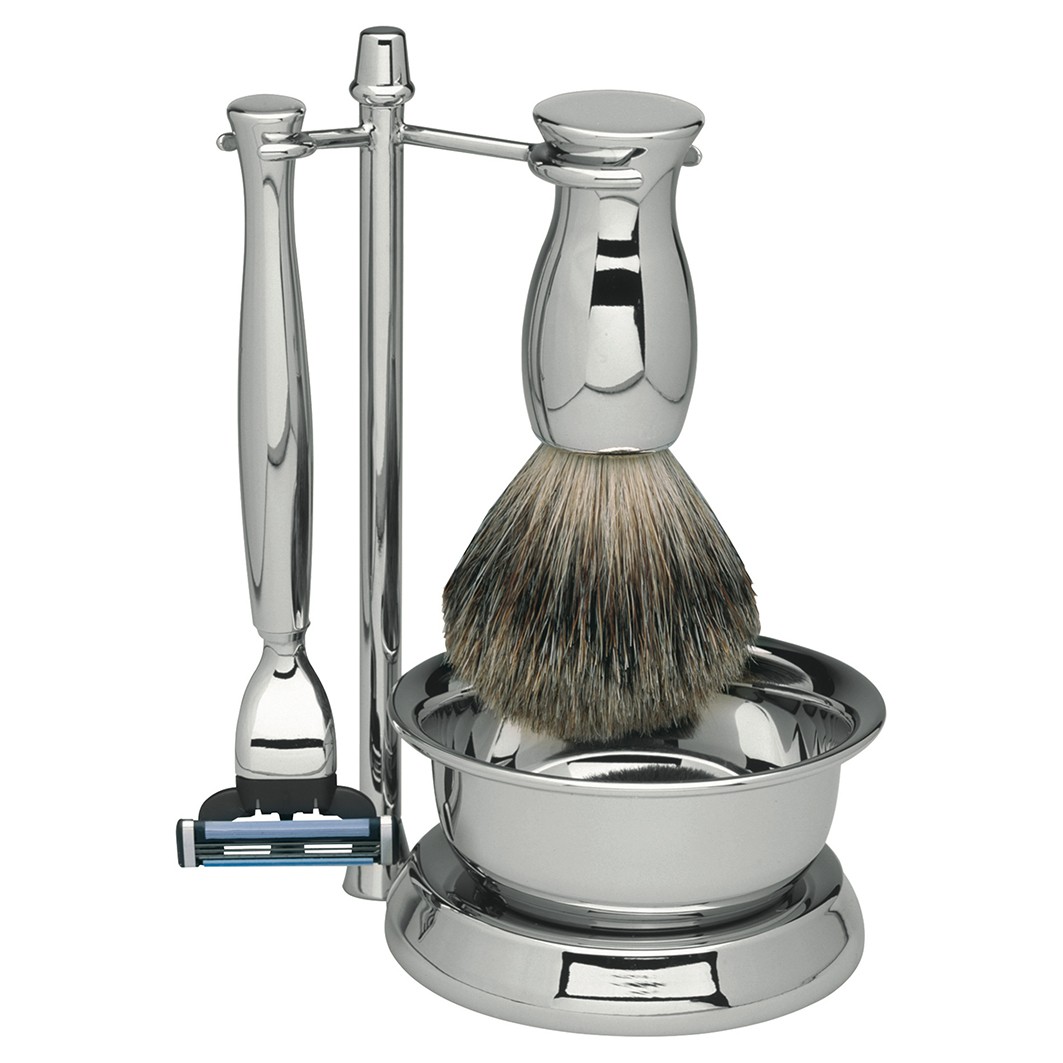 Erbe Rasier-Set mit Seifenschale, 4-teilig