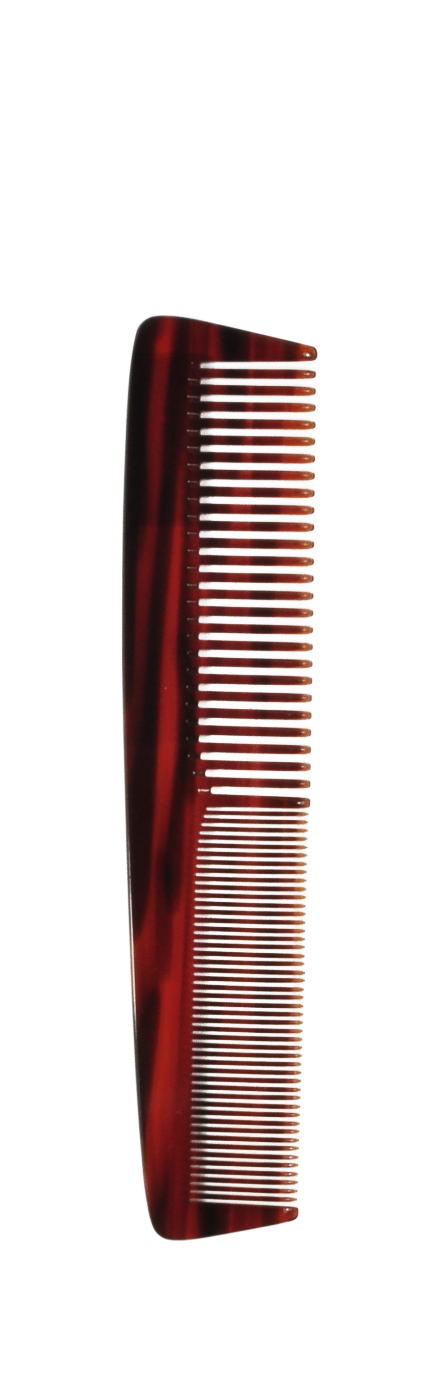 Frisierkamm Rhodoit, 19 cm, grob und fein, geteilt gezahnt