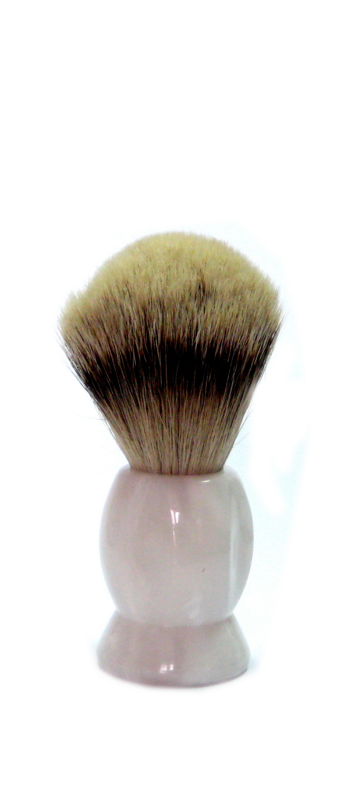 Rasierpinsel, Silberspitzhaar, Kunststoff, perlmutt