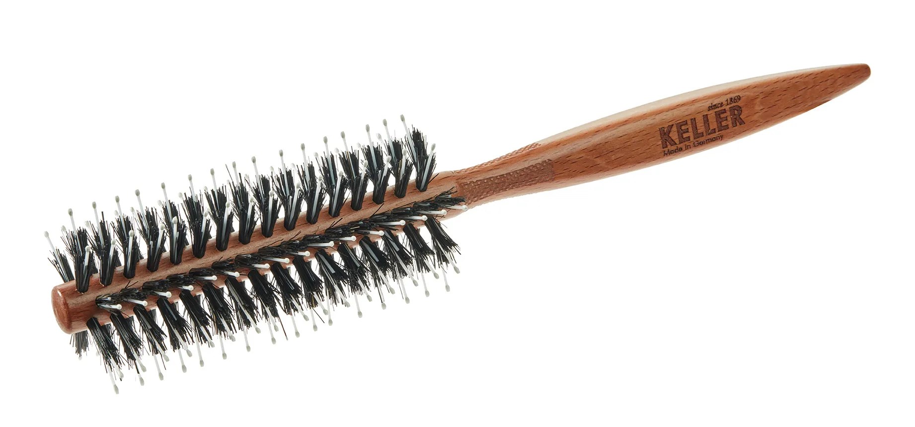 Keller Profi-Styler 13/46mm Buche        mit Frisierstiften, Wildschweinborsten