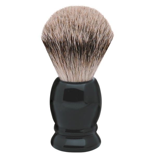 Erbe Rasierpinsel Dachshaar Edelharz schwarz