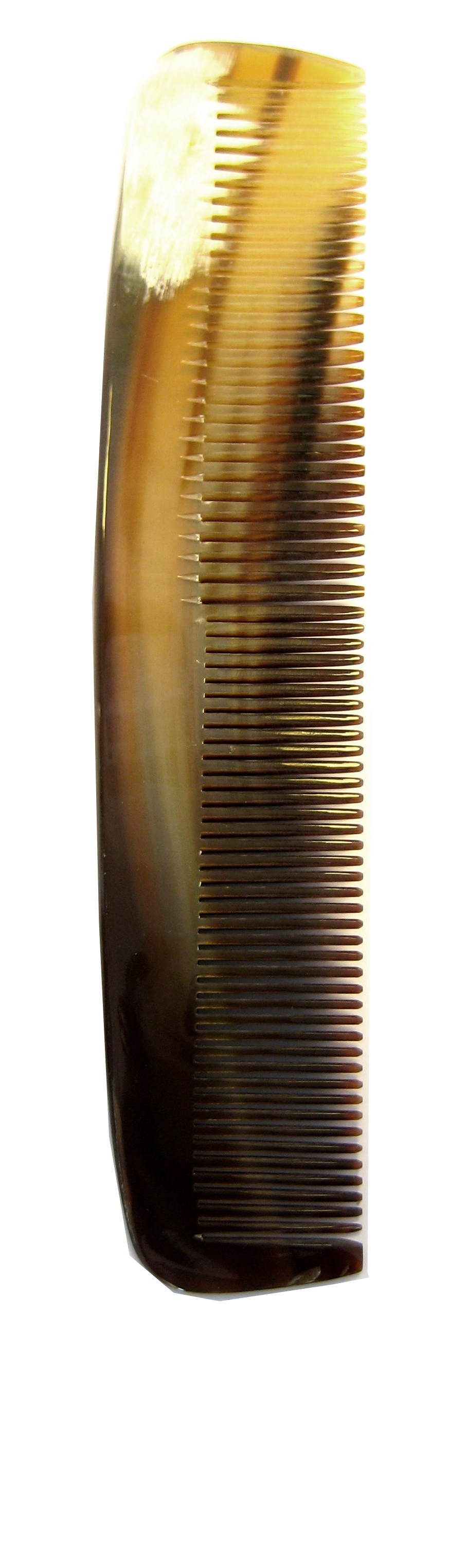 Frisierkamm, 19 cm, Horn, grob und fein, geteilt gezahnt