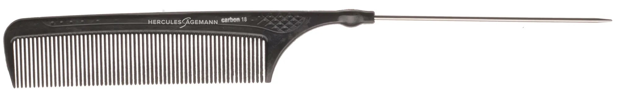 HERCULES C18 anthrazit Nadelstielkamm    8,75" Carbon Kamm