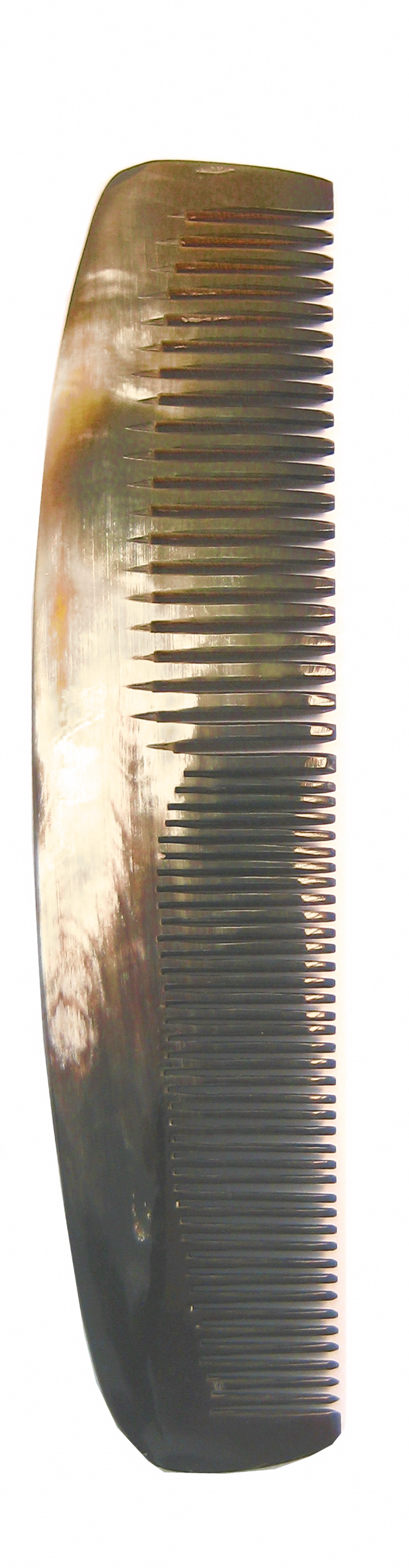 Damenkamm, Horn, 17 cm, grob und fein, geteilt gezahnt