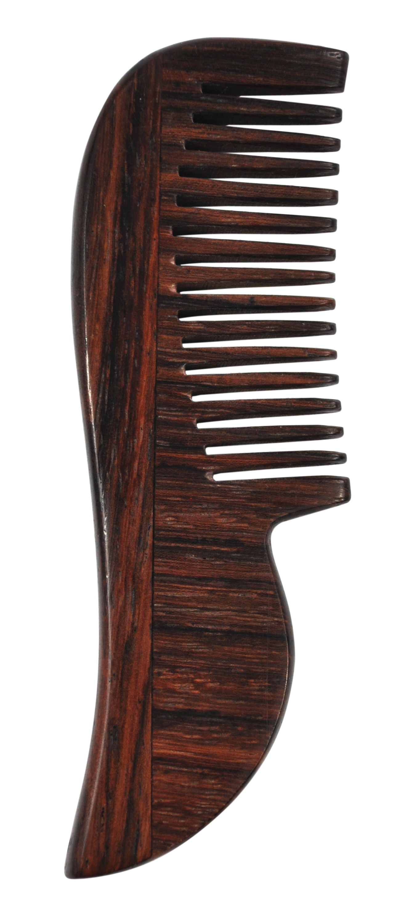 Bartkamm, 8 cm, Rosenholz, fein gezahnt