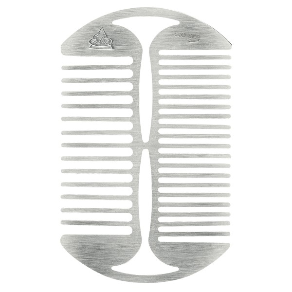 Erbe Bartkamm mit schwarzer Lederhülle