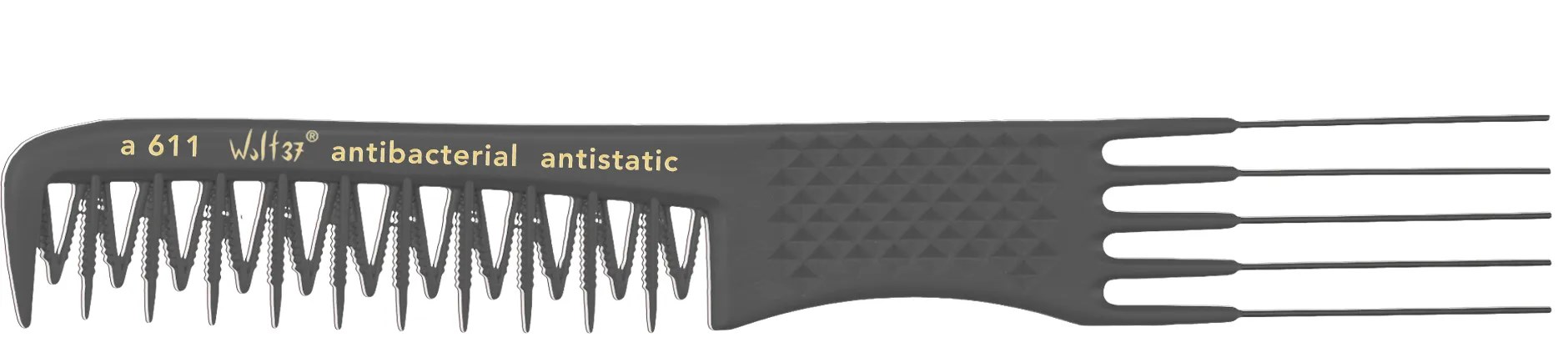 HERCULES A611 schwarz Wolf37 8" Topiergabelkamm