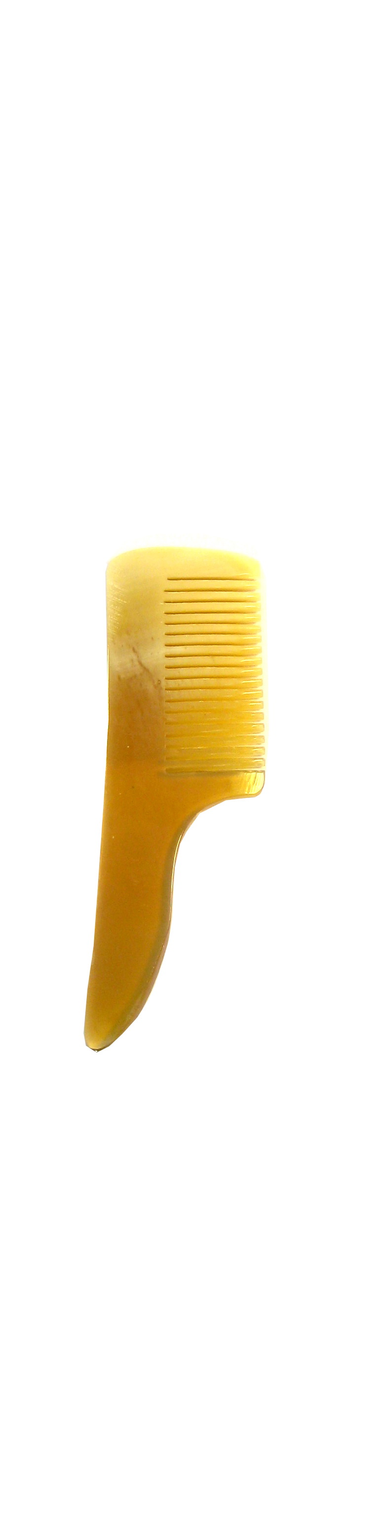 Bartkamm, 8 cm, Horn, handgesägt mit Griff