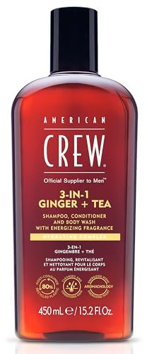 American Crew 3in1 Ginger & Tea Shampoo 250ml Energizing Hair Care & Body American Crew 3in1 Chamomile & Pine Shampoo 450ml Relaxing Hair Care & Body