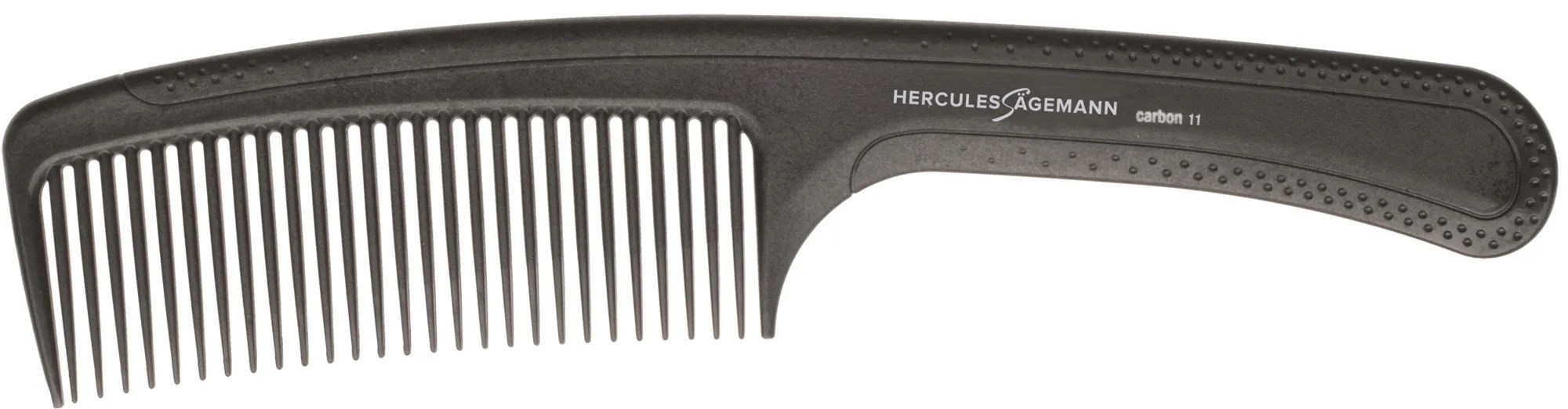 HERCULES C11 anthrazit Griffkamm 9"      Carbon Kamm