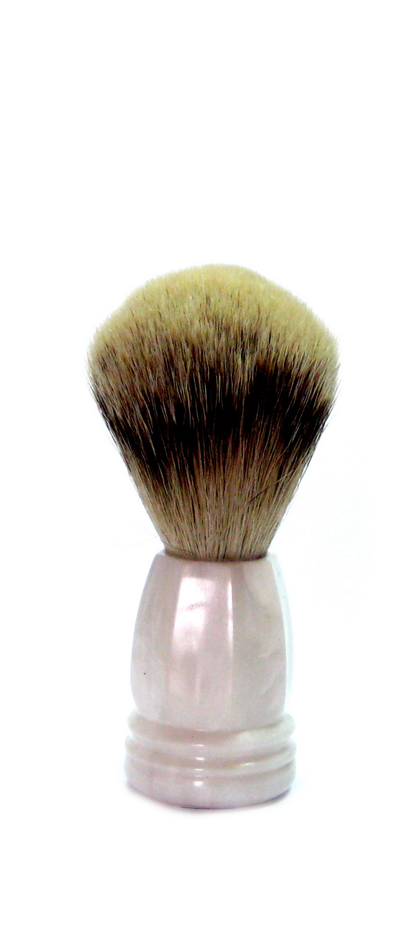 Rasíerpinsel, Silberspitzhaar, Kunststoff, perlmutt