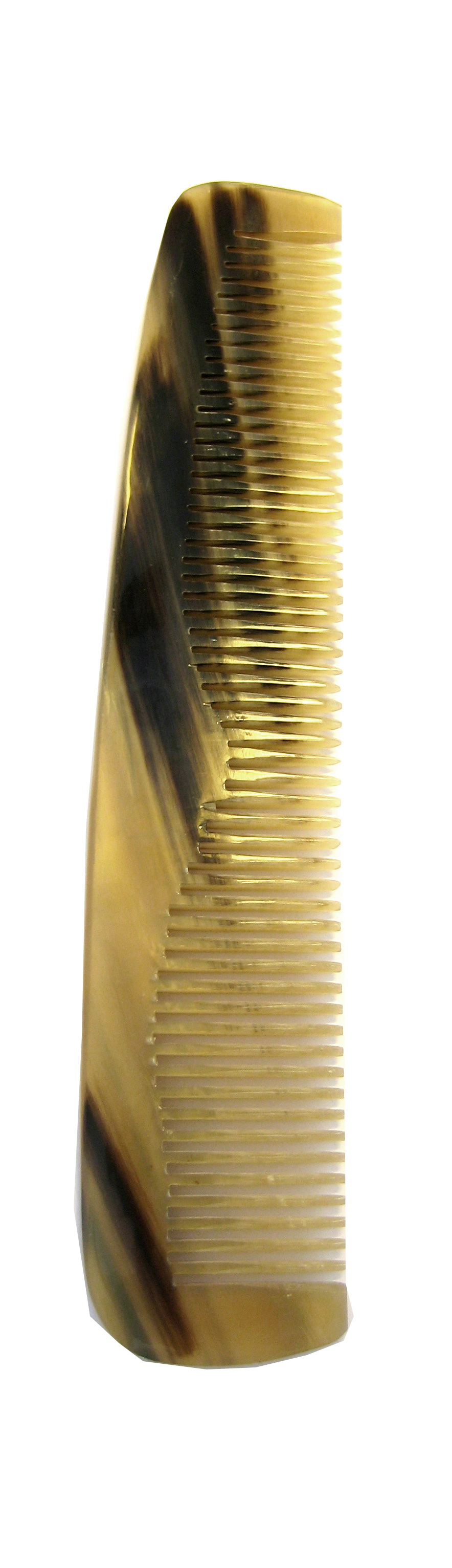 Frisierkamm, 17,5 cm, Horn, grob und fein, geteilt gezahnt