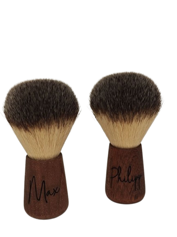 Goldachs personalisierter Rasierpinsel, Kunsthaar, Zedernholz + Gratis Seife 25 gr.