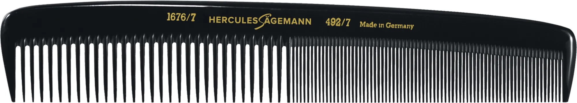 HERCULES 1676-492 7" Damenkamm klein     kantiger Rücken