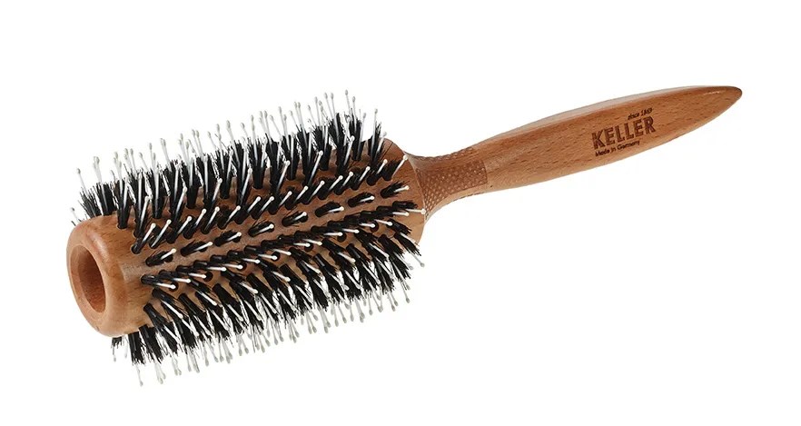 Keller Profi-Styler 38/74mm Buche        mit Frisierstiften, Wildschweinborsten