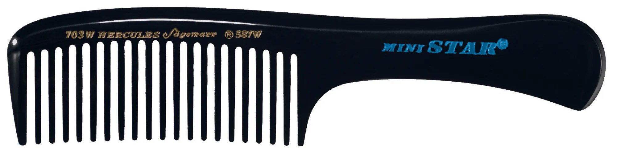 HERCULES 703W-581W 7" Mini Star Griffkamm weitgezahnt