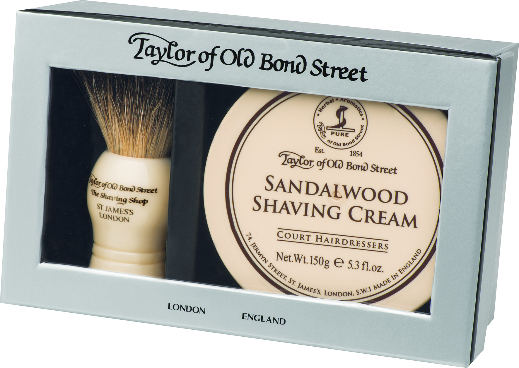 Taylor Sandalwood Gift Box, Pure Badger