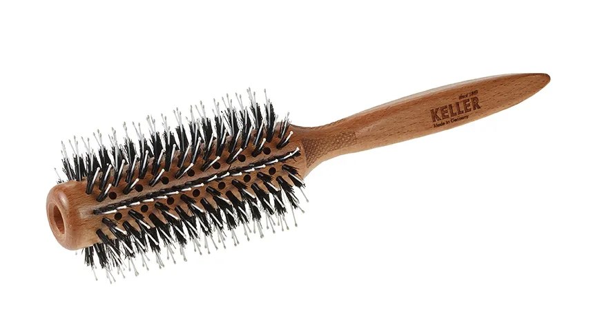 Keller Profi-Styler 28/64mm Buche        mit Frisierstiften, Wildschweinborsten