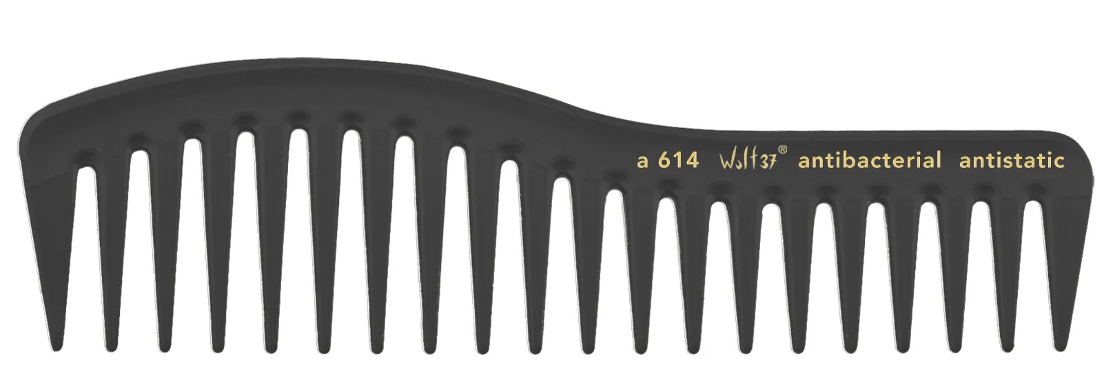 HERCULES A614 schwarz Wolf37 7" Damensträhnenkamm