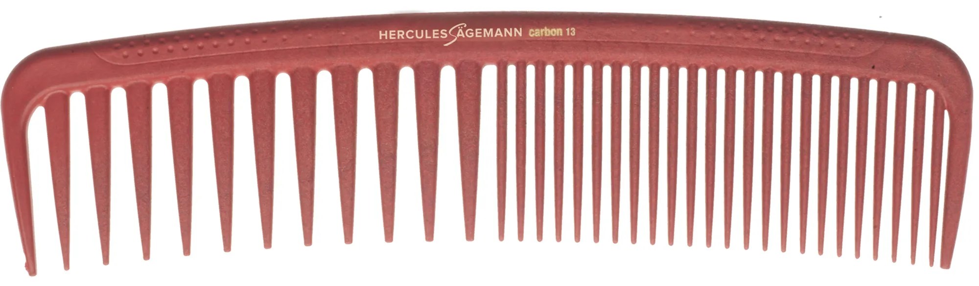 HERCULES C13 rot Strähnenkamm 7,5"       Carbon Kamm