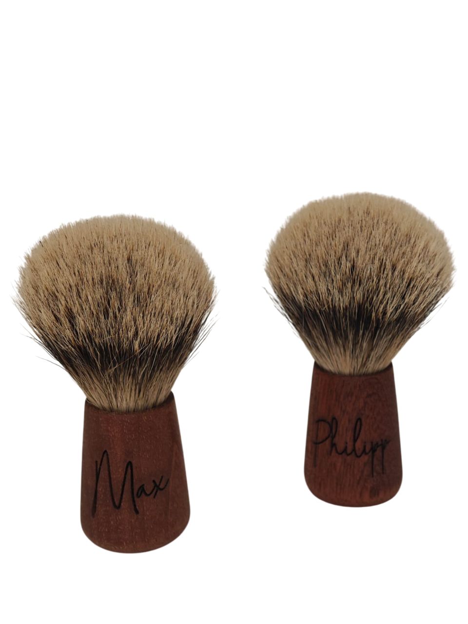 Goldachs Rasierpinsel, Dachshaar, Zedernholz personalisiert