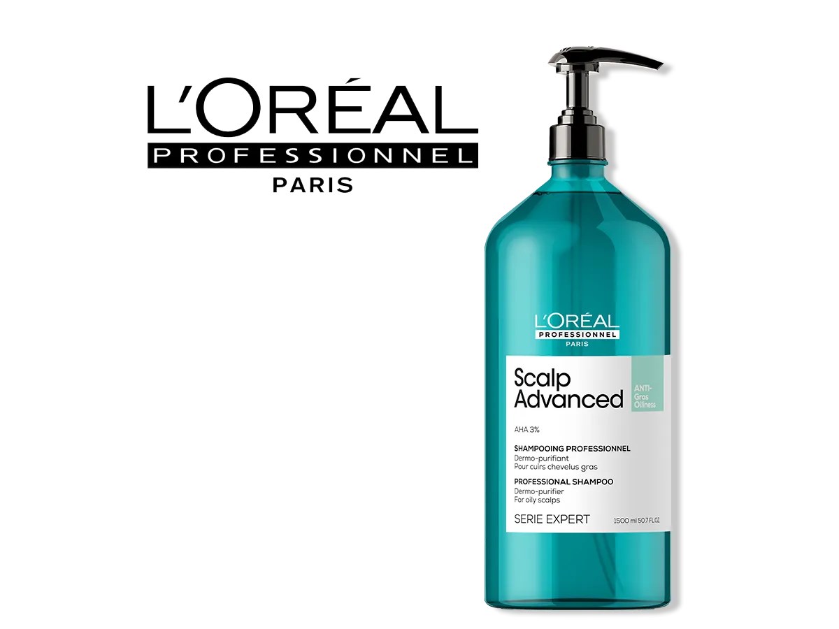 Loreal SE SA Anti-Oiliness Shampoo 1500 ml Dermo Purifier Scalp Advanced